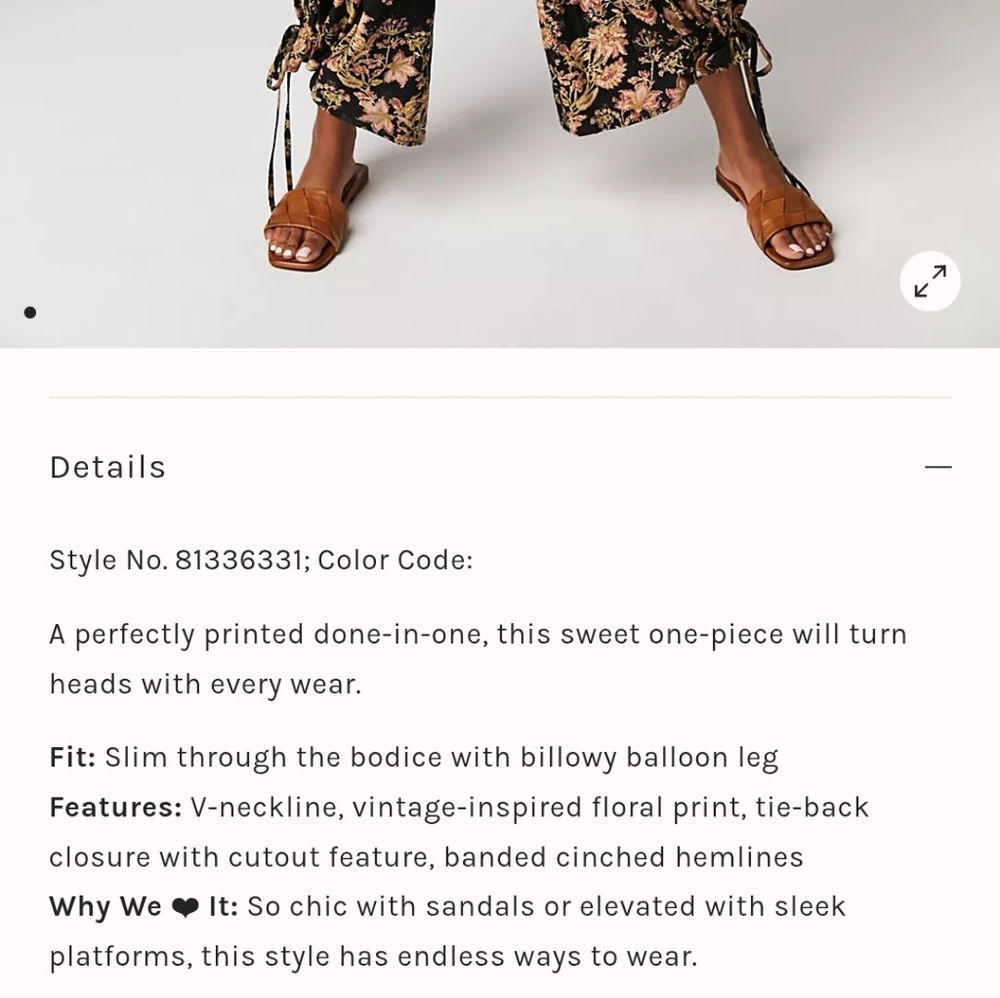 Free People Stand Out One Piece Printed Jumpsuit - Picture 12 of 12